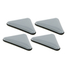 Prime-Line 2-1/2 in. x 2 in. x 2 in. Triangle Magic Sliders, Black and Gray MP75523